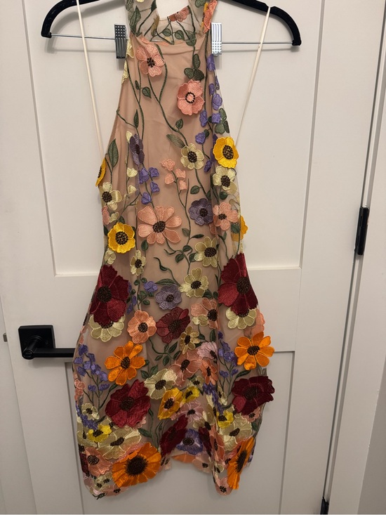 Fashion Nova Dresses & Skirts - Flower halter dress from Novaluxe. NWT